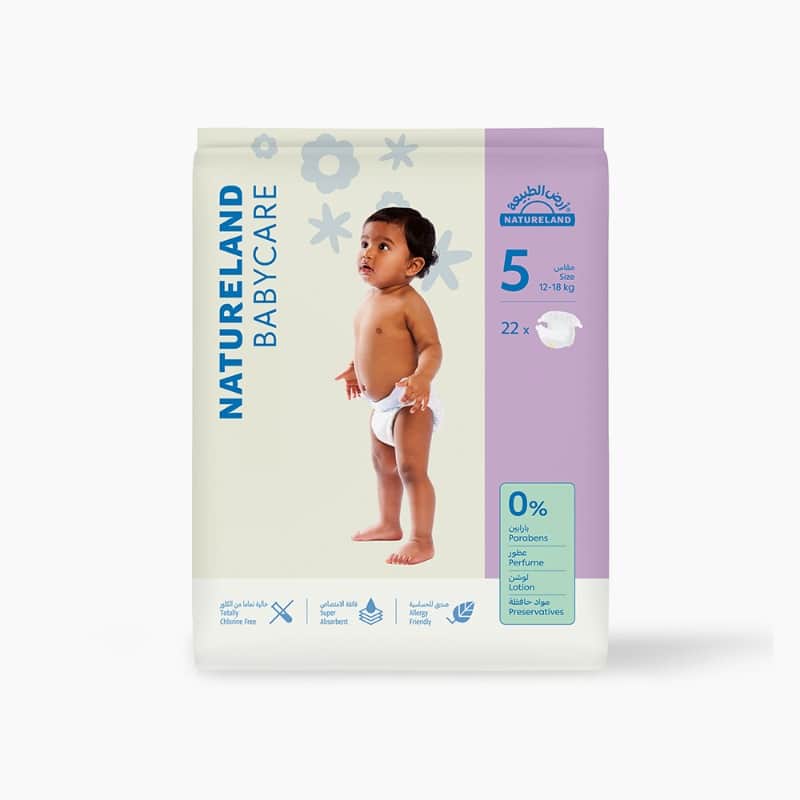 Natureland Size 5(12-18Kg)22Pcs Diapers 1Pk