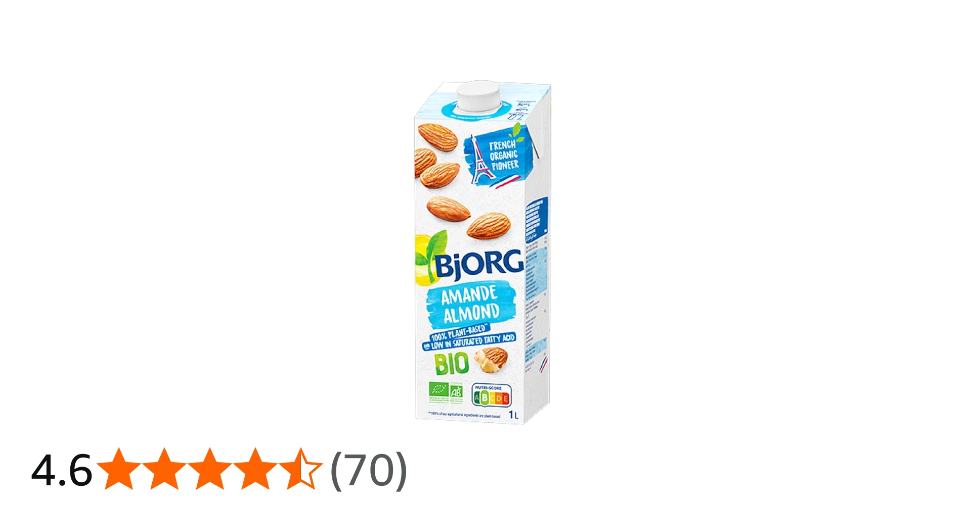 Bjorg Calcium Organic Almond Milk 1Ltr