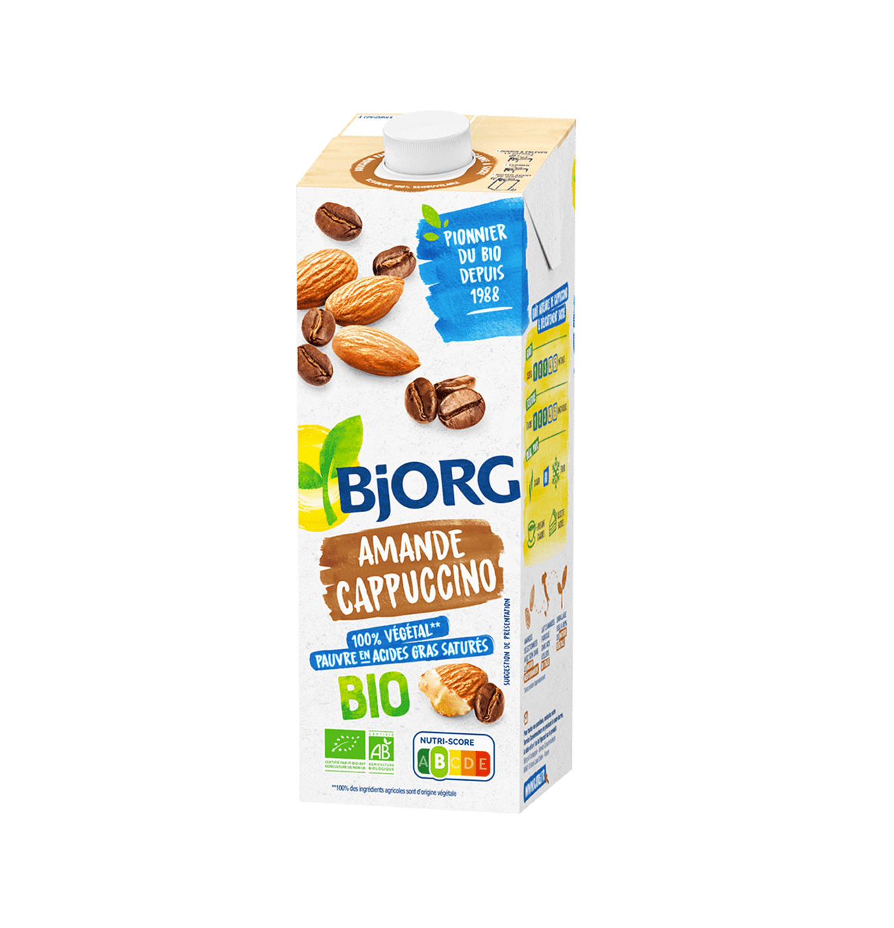 Bjorg Capuccino Organic Almond Milk 1Ltr