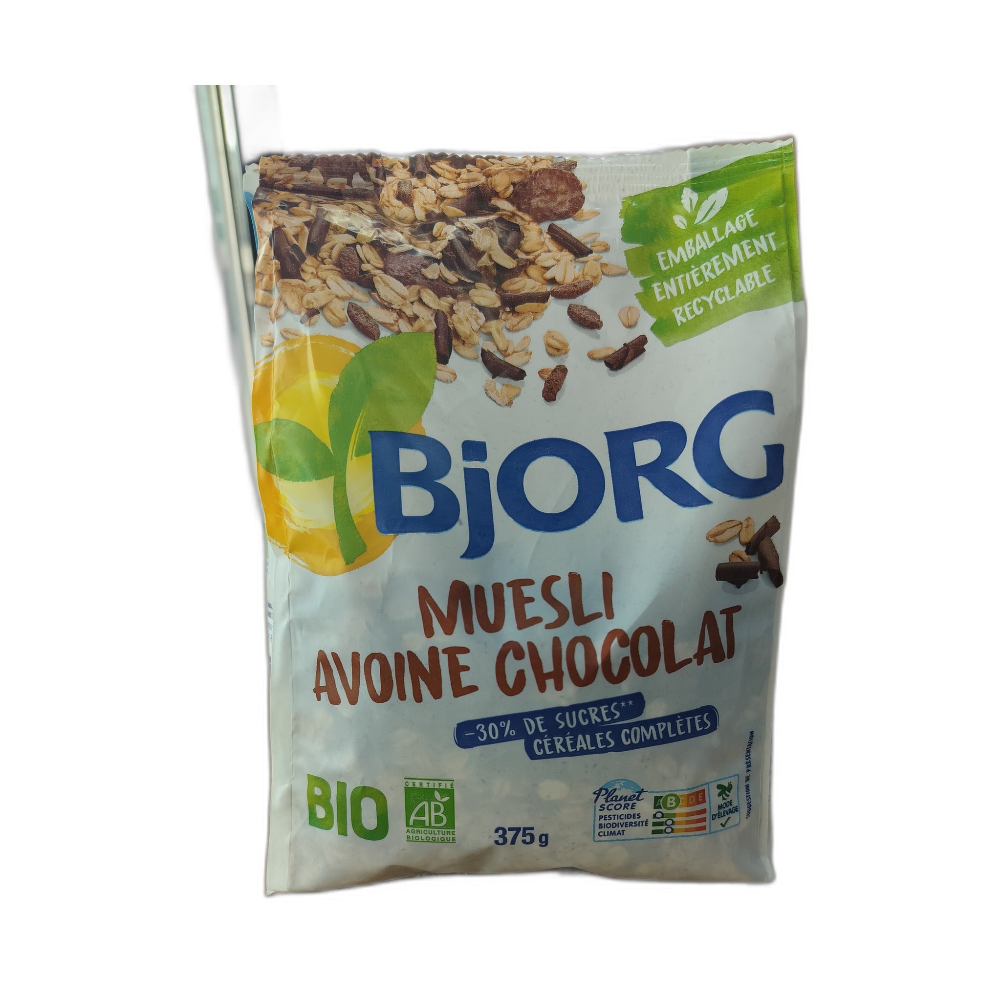Bjorg Oat And Chocolate Organic Muesli 375Gm