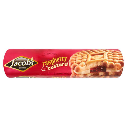 Jacobs Raspberry And Custurd Creams Biscuits 200Gm