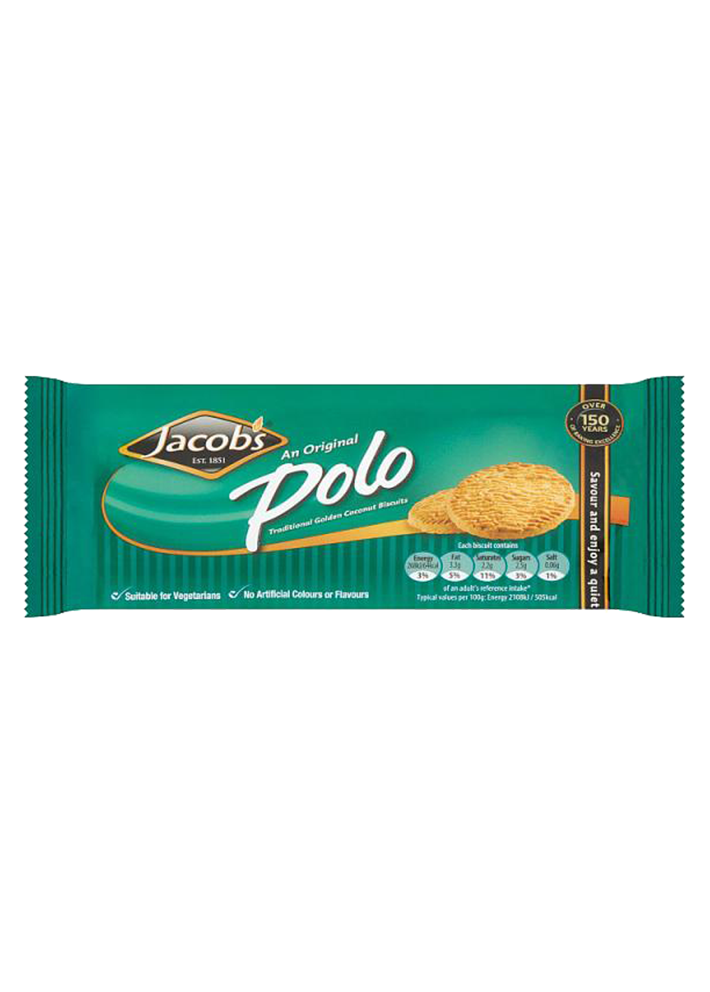 Jacobs Coconut Polo Traditional Golden Biscuit 200Gm