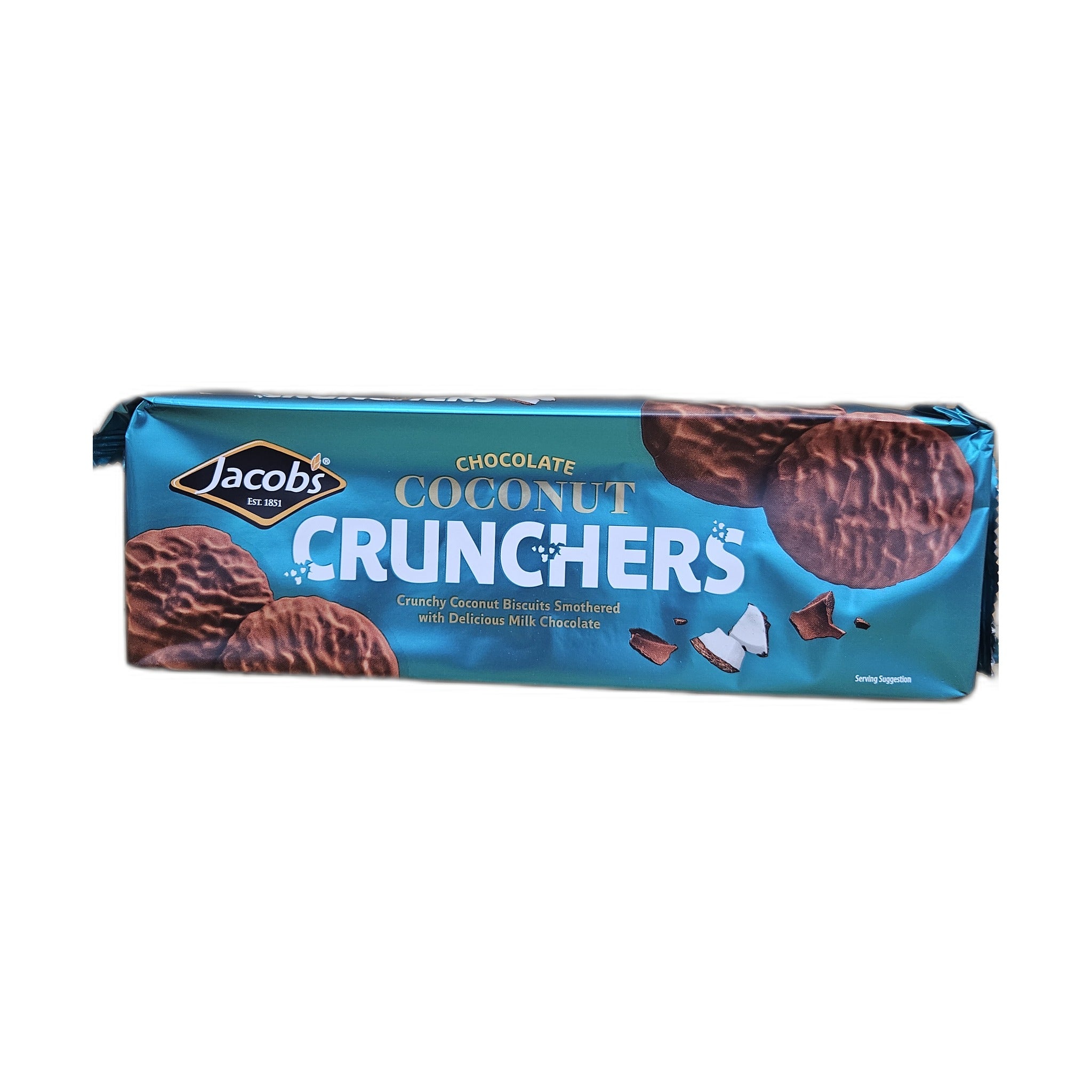 Jacobs Milk Chocolate & Coconut Crunchers Biscuits 150Gm