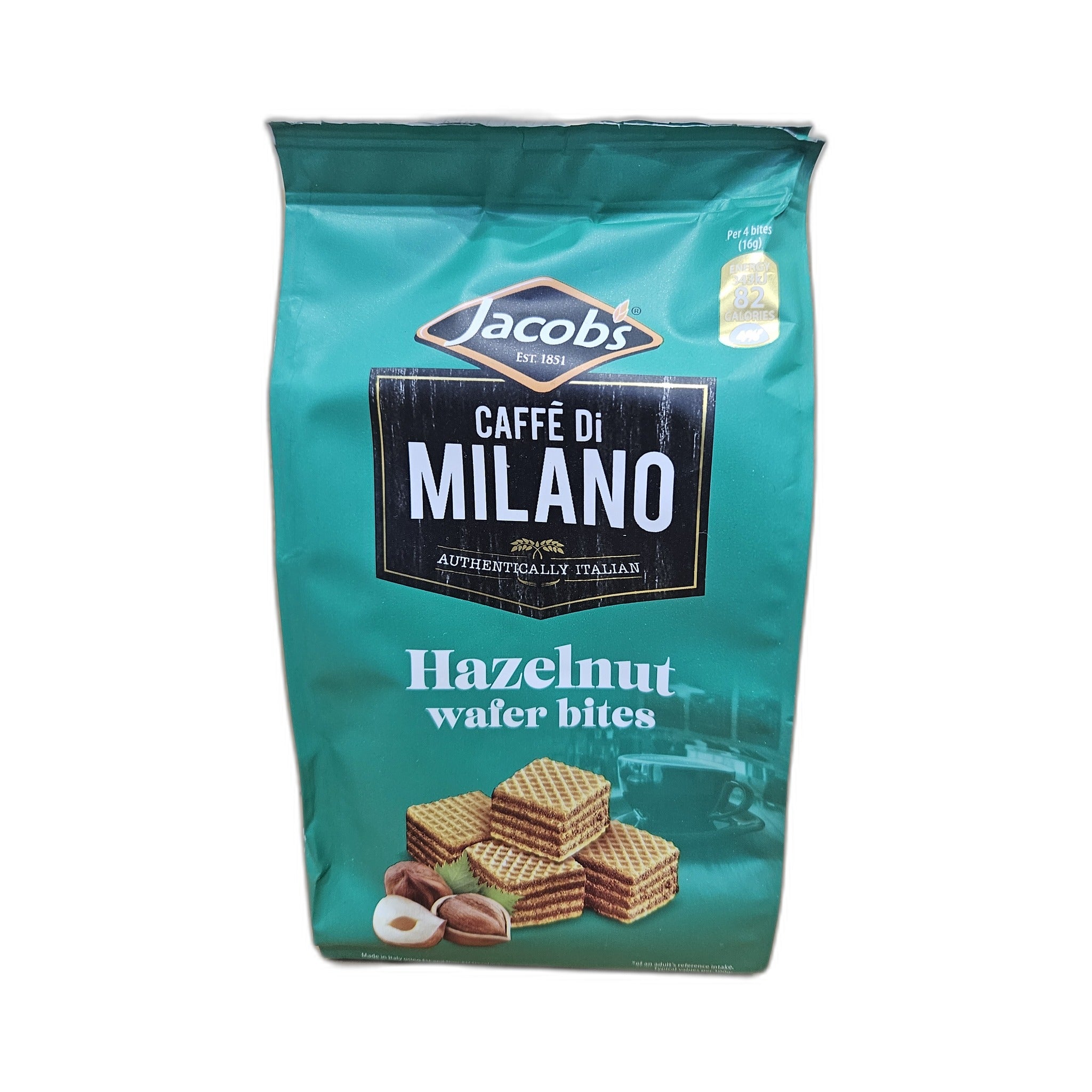 Jacobs Caffe Di Milano Hazelnut Wafer Bites 125Gm