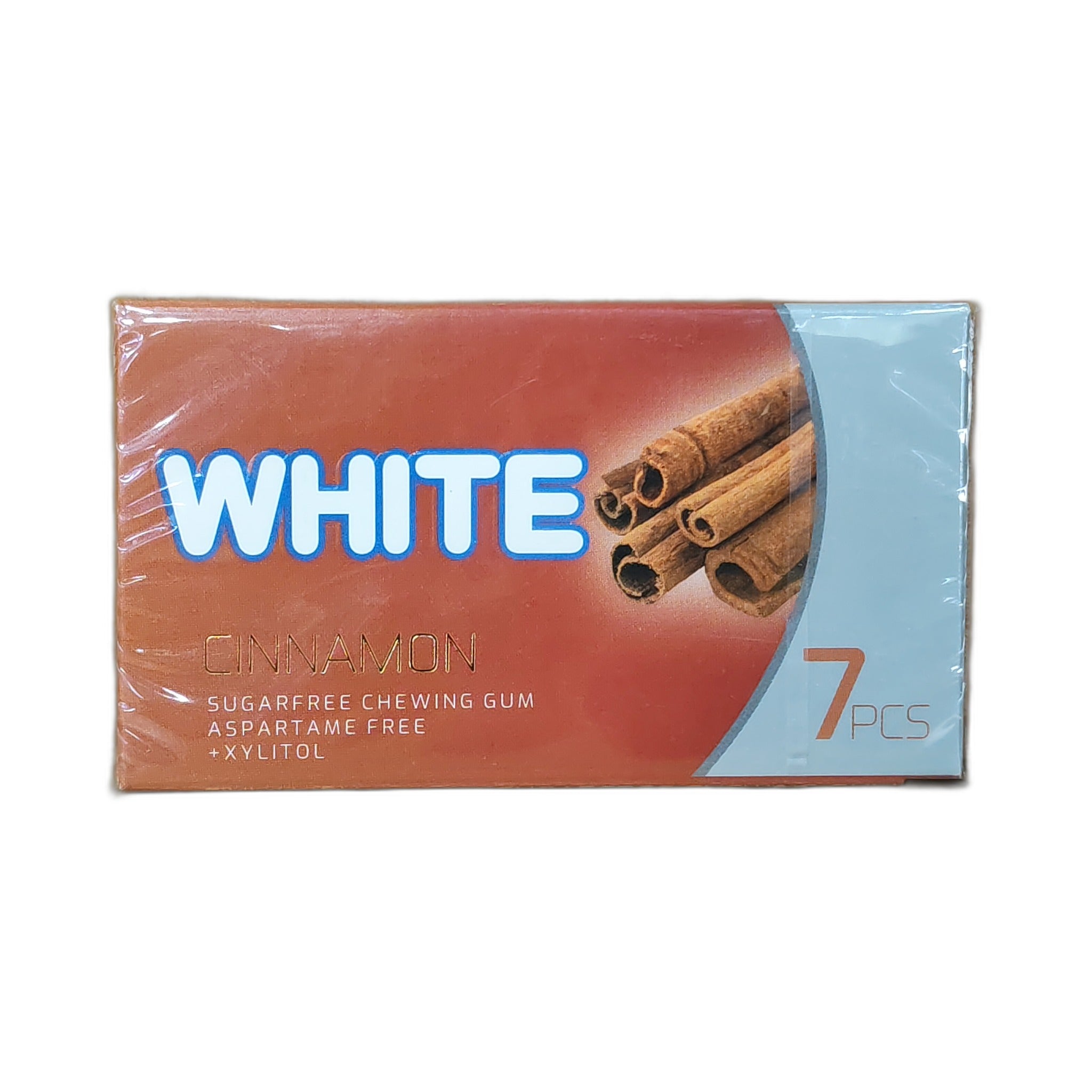 White Cinnamon Sugar Free Chewing Gum 13.5Gm