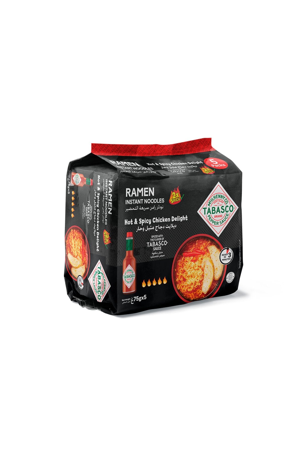 Tabasco Hot And Spicy Chicken Ramen Instant Noodles 375g