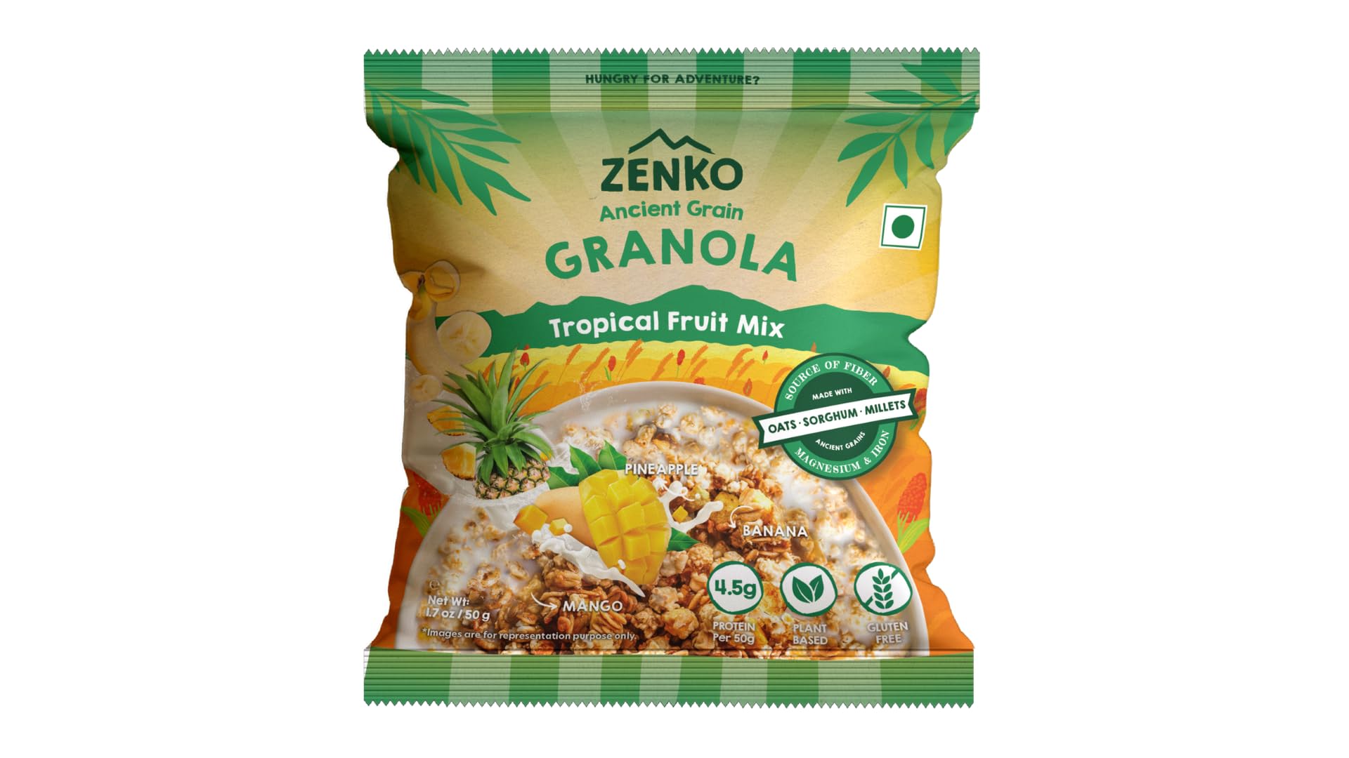 Zenko Tropical Fruit Mix Granola 50Gm