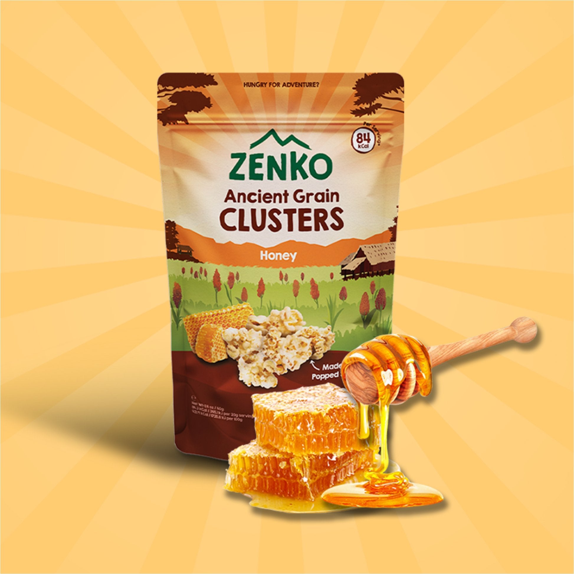 Zenko Golden Honey Clusters 40Gm