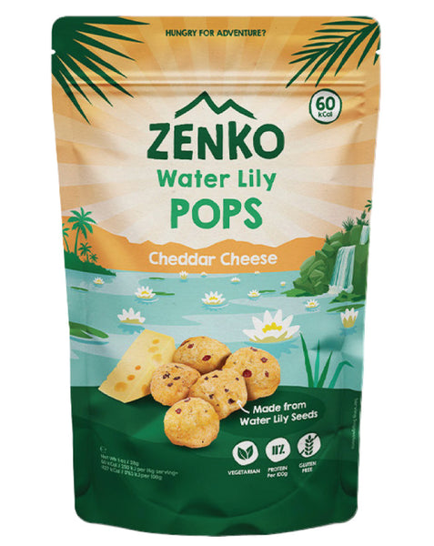 Zenko Cheddar Cheese Water Lily Pops 28Gm