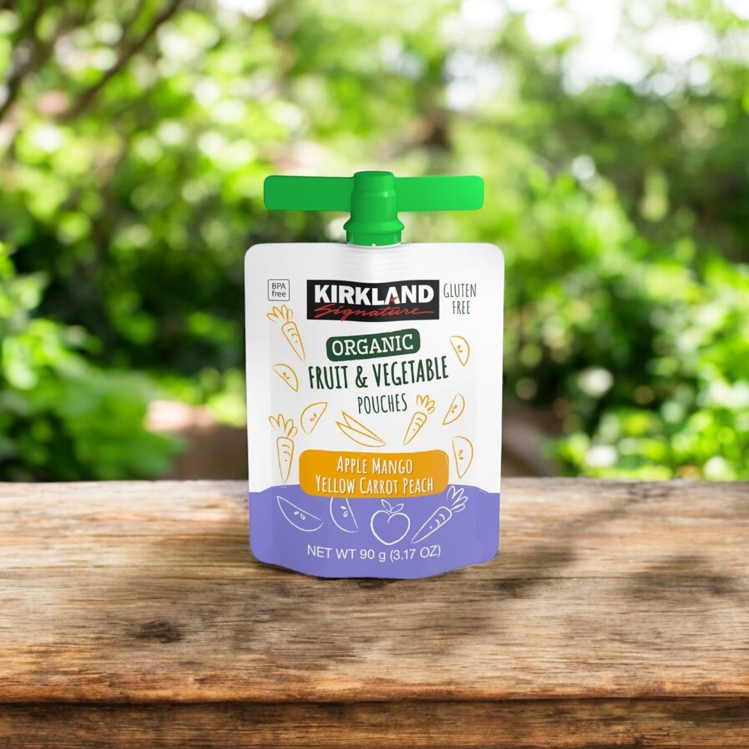 Kirkland Signature Organic Fruit And Vegetable Pouches 3.17Oz