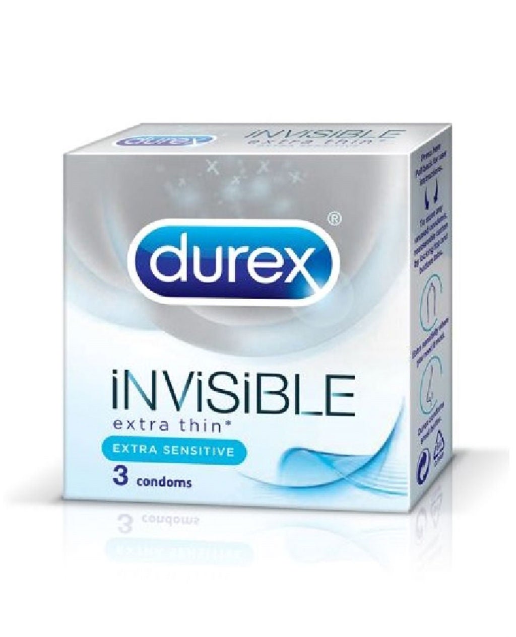Durex Invisible Extra Thin 3S Condoms 1Pk