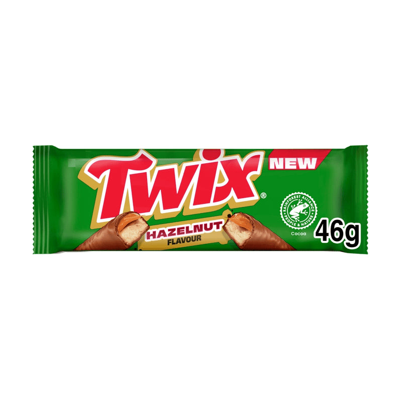 Twix Hazelnut Milk Chocolate Bar 46Gm