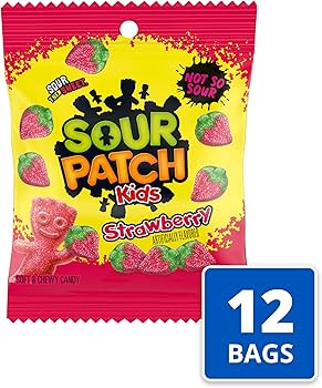 Sour Patch Strawberry Kids Candy 105Gm
