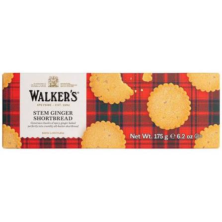 Walkers Stem Ginger Shortbread 175Gm