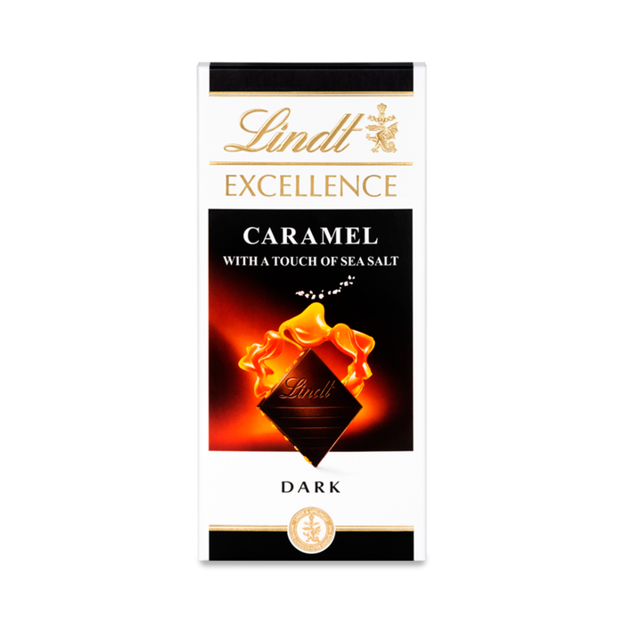 Lindt Caramel Excellence Dark Chocolate 100Gm