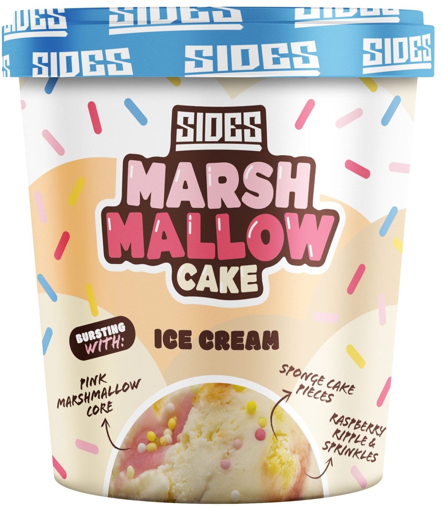 Sides Marshmallow Ice Cream Cake 500Ml