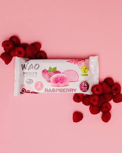Wao Raspberry Ice Cream Mochi 70Gm