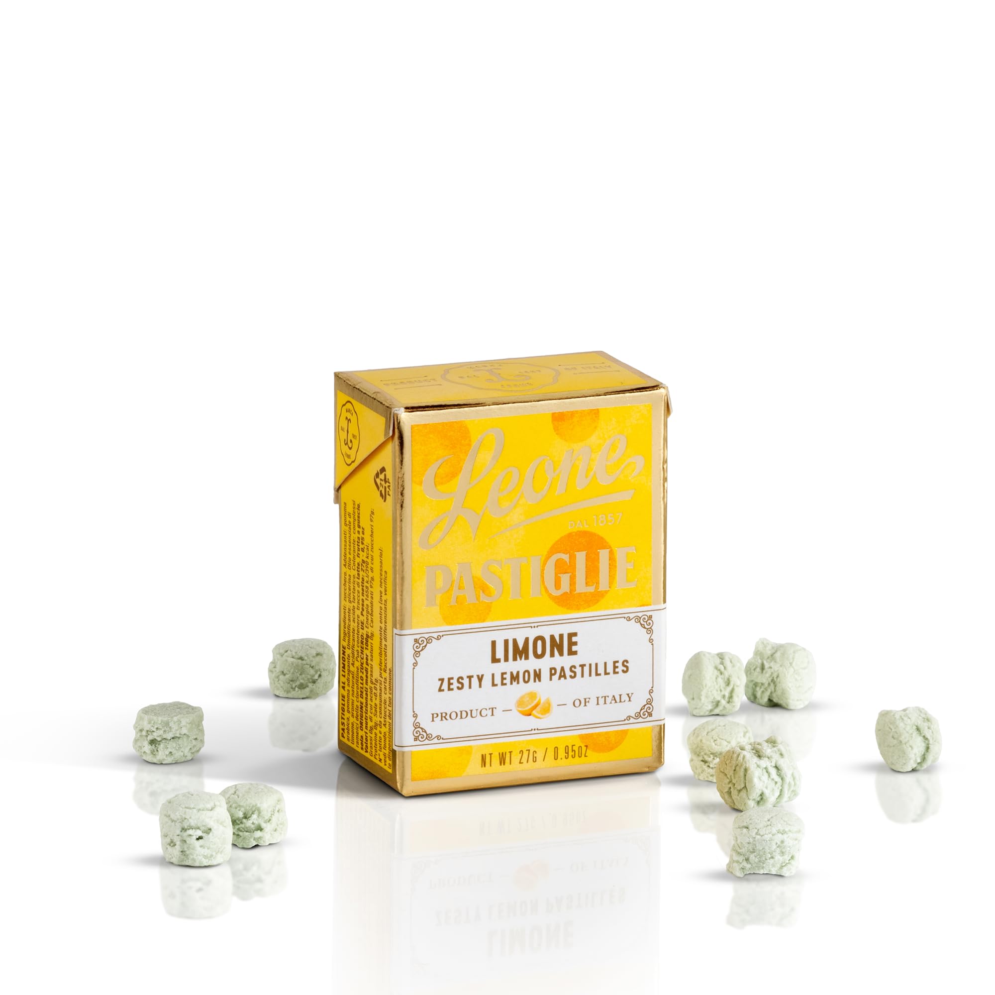 Leone Lemon Gf, Vegan Pastilles 27Gm