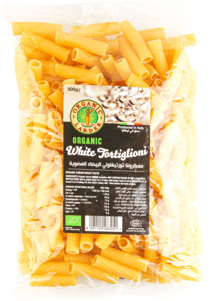 Organic Larder White Tortiglioni 500Gm
