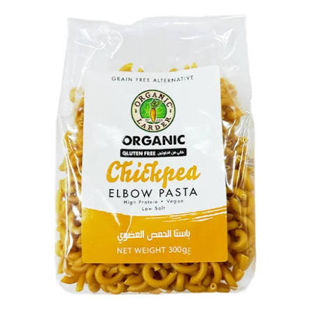 Organic Larder Chickpea Elbow Pasta 300Gm