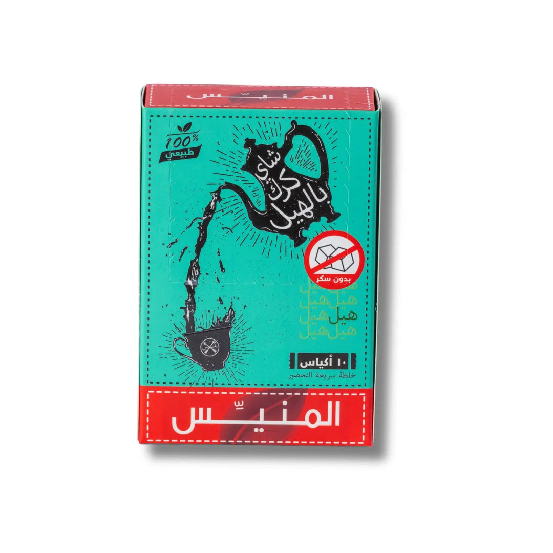 المنيس شاي كرك بالهيل خالي من السكر 10 قطع 140 جم
