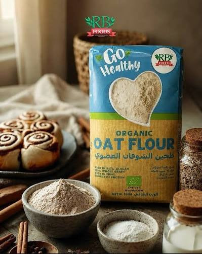 Rb Foods Go Healthy Whole Grain Oat Flour 500Gm