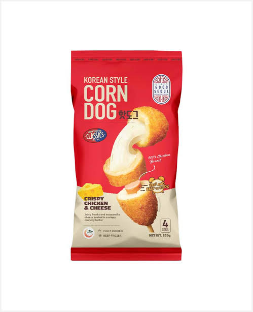 Good Seoul Chicken And Cheese Korean Style Corn Dog 320Gm