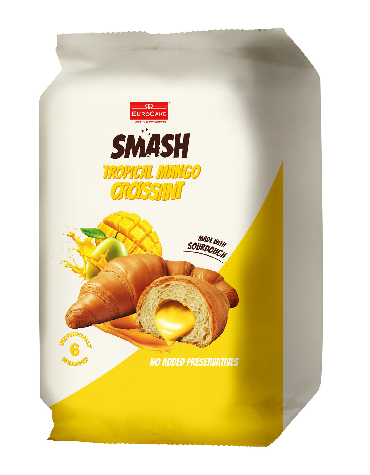 Euro Cake Tropical Mango 6P Smash Croissants 50Gm