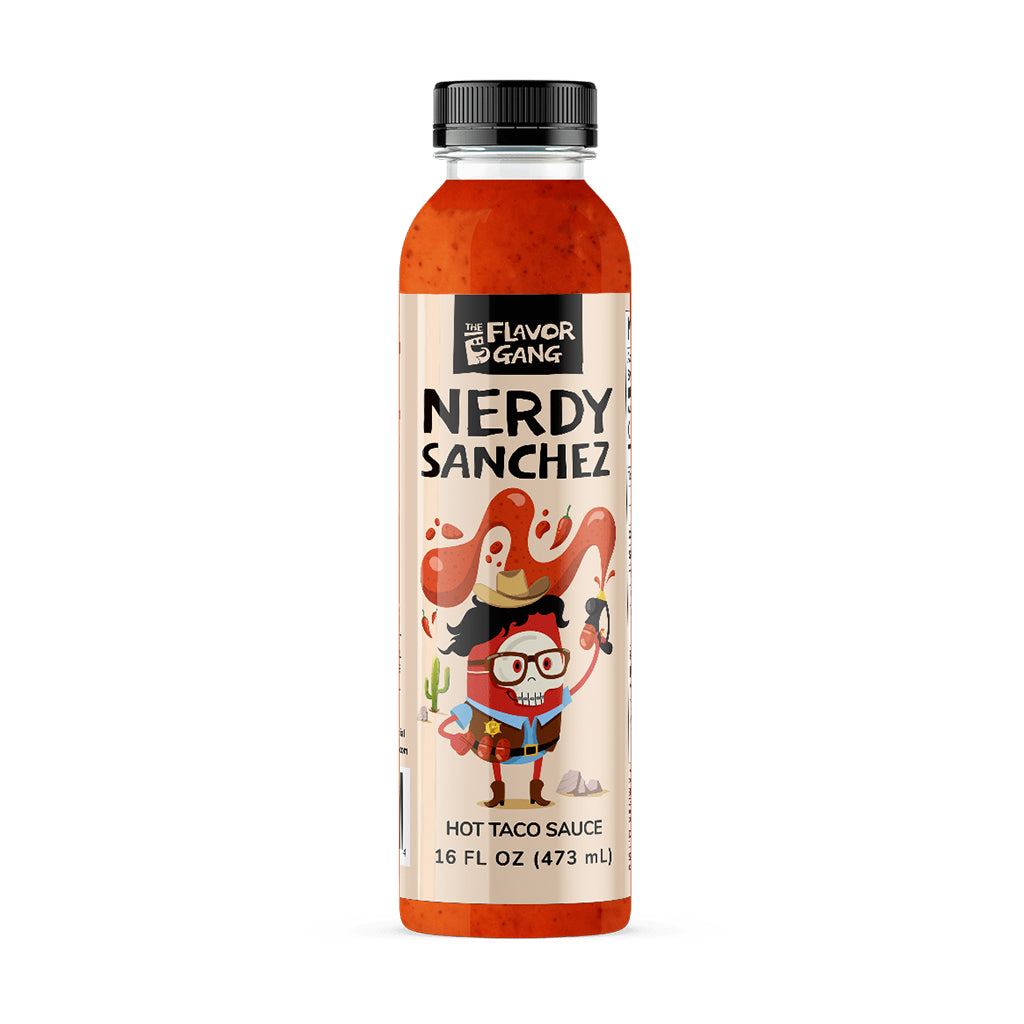 The Flavor Gang Nerdy Sanchez Hot Taco Sauce 473Ml