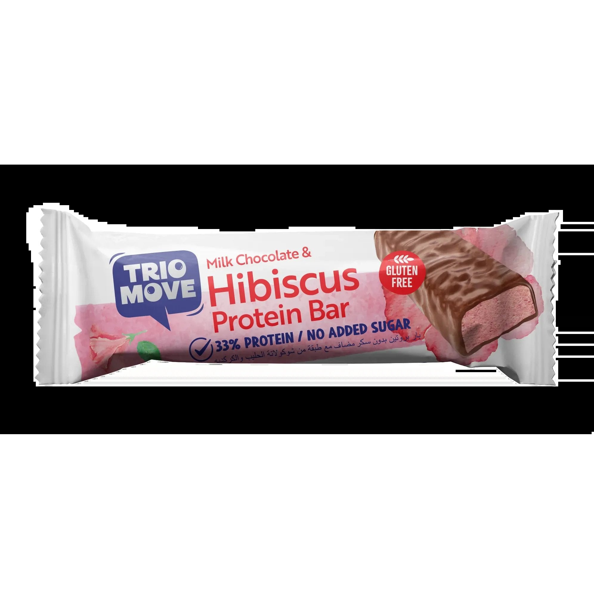 Trio Move Hibiscus And Milk Chocolate Protein Bar 50g