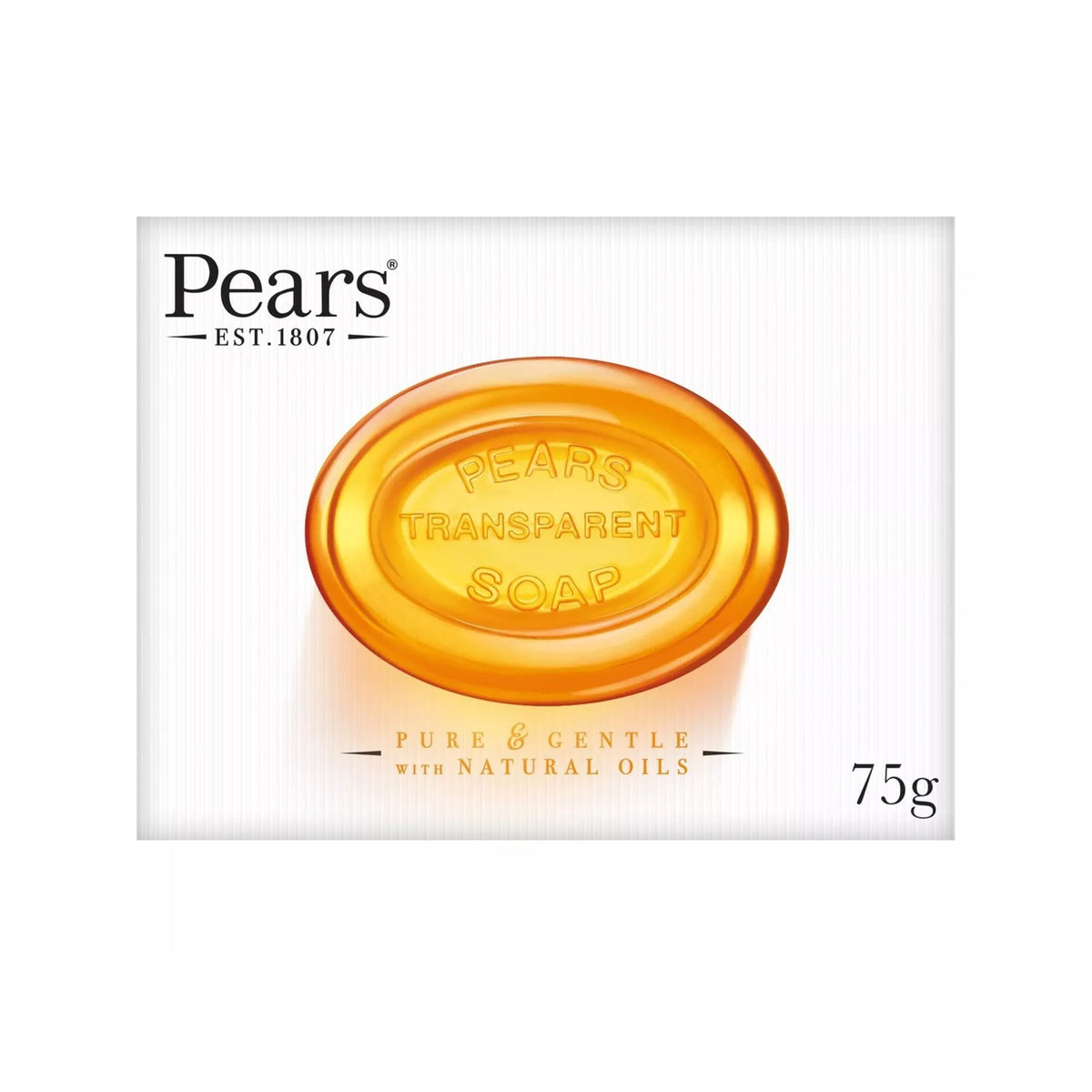 Pears Amber Transparent Single Bar Soap 75g