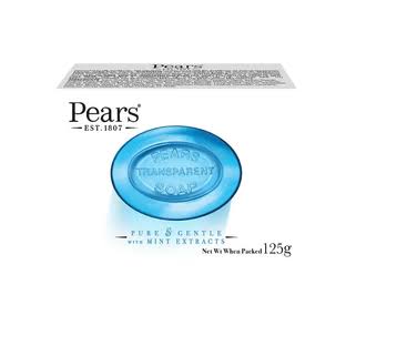 Pears Transparent Blue Bar Soap 125g