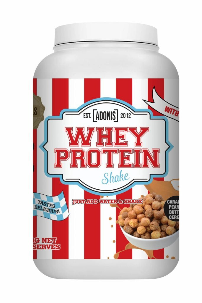 Adonis Caramel Peanut Butter Cereal Whey Protein Shake 910Gm