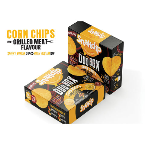 Honey Mustard And Smoked Burger Suace Meat Toasted Dip Duo Box Chips 220Gm
