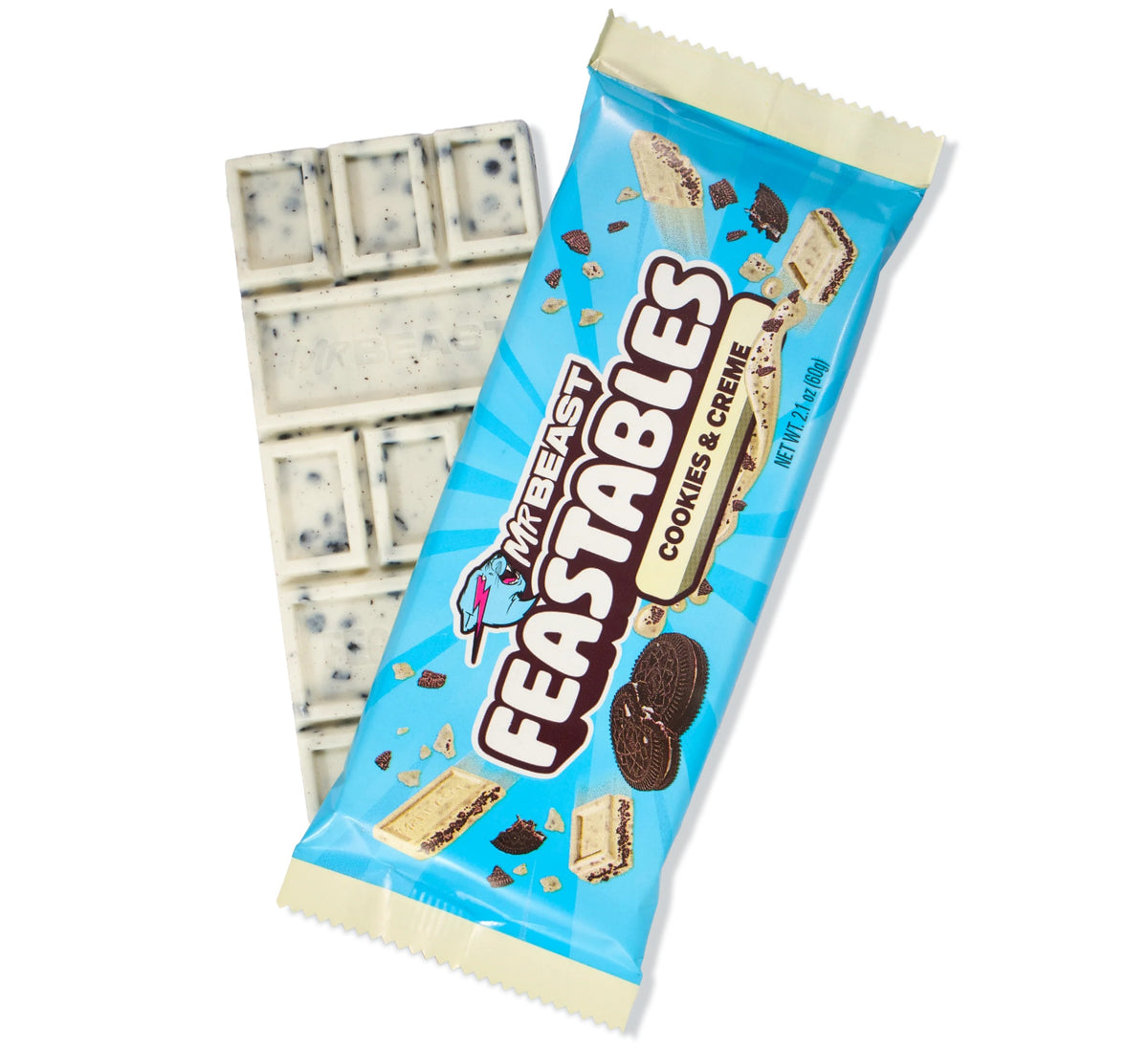 Mr Beast Cookies And Cream Feastables Chocolate 60Gm