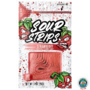 Sour Strips Strawberry Laces 96Gm