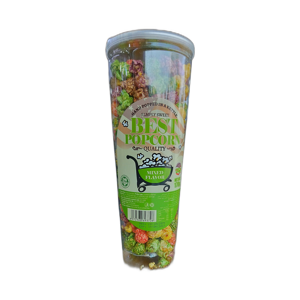 Simply Sweet Mixed Flavour Popcorn 170g