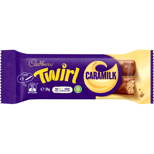 Cadbury Twirl Caramilk Chocolate Bar 39Gm