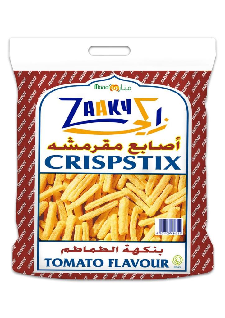 Zaaky Tomato Flav 24P Crisp Stix 18Gm