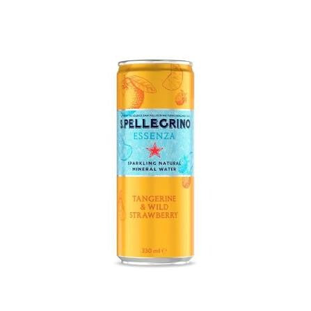 S.Pellegrino Tangerine And Strawberry Essenza Sparkling Water 330Ml