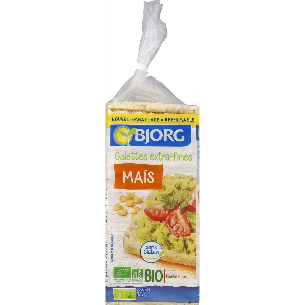Bjorg Organic Thin Corn Crackers 130Gm