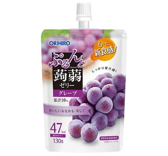 Orihiro Konnyaku Grape Jelly Drink 130Gm