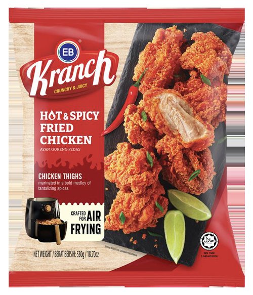Eb Food Kranch Hot And Spicy Fried Chicken 530Gm