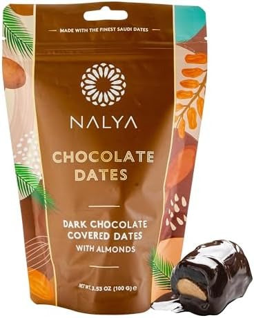 Nalya Milk Chocolate With Almond Chocolate Dates 100Gm