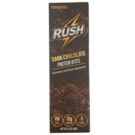 Rush Dark Chocolate Protein Bites 60Gm