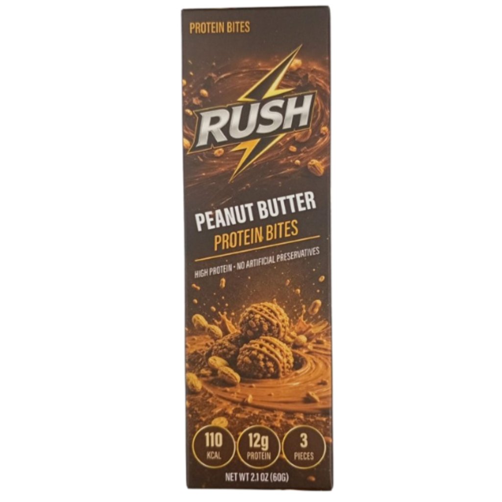 Rush Peanut Butter Protein Bites 60Gm