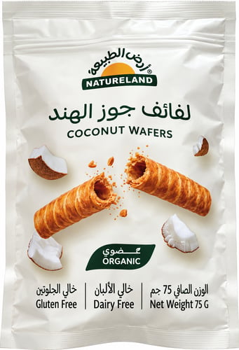 Natureland Coconut Wafers 75Gm