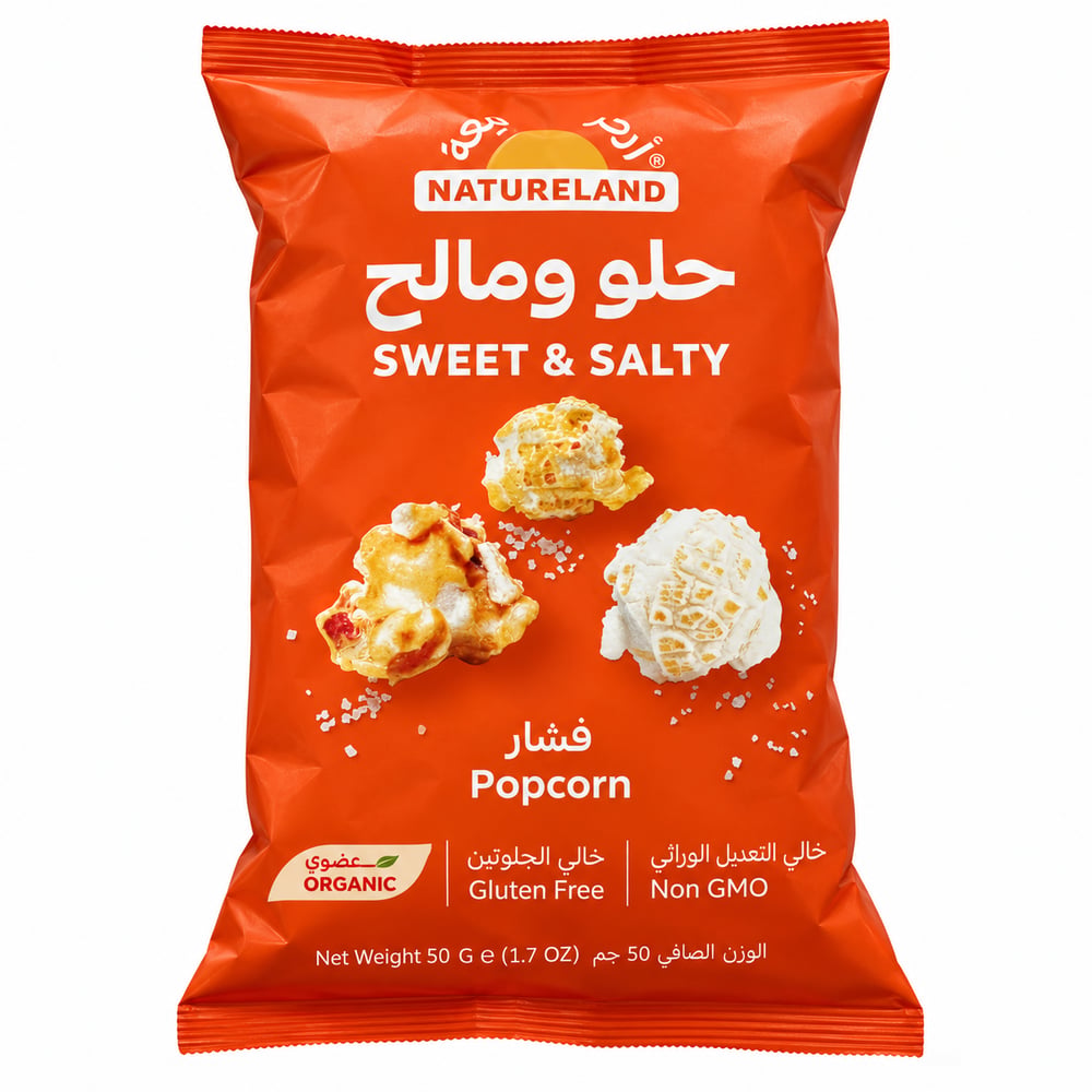 Natureland Sweet And Salty Popcorn 30Gm