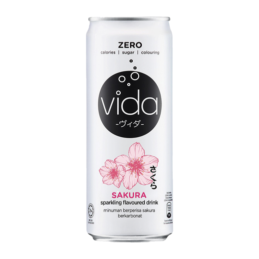 Vida Sakura Zero Sparkling Drink 325Ml
