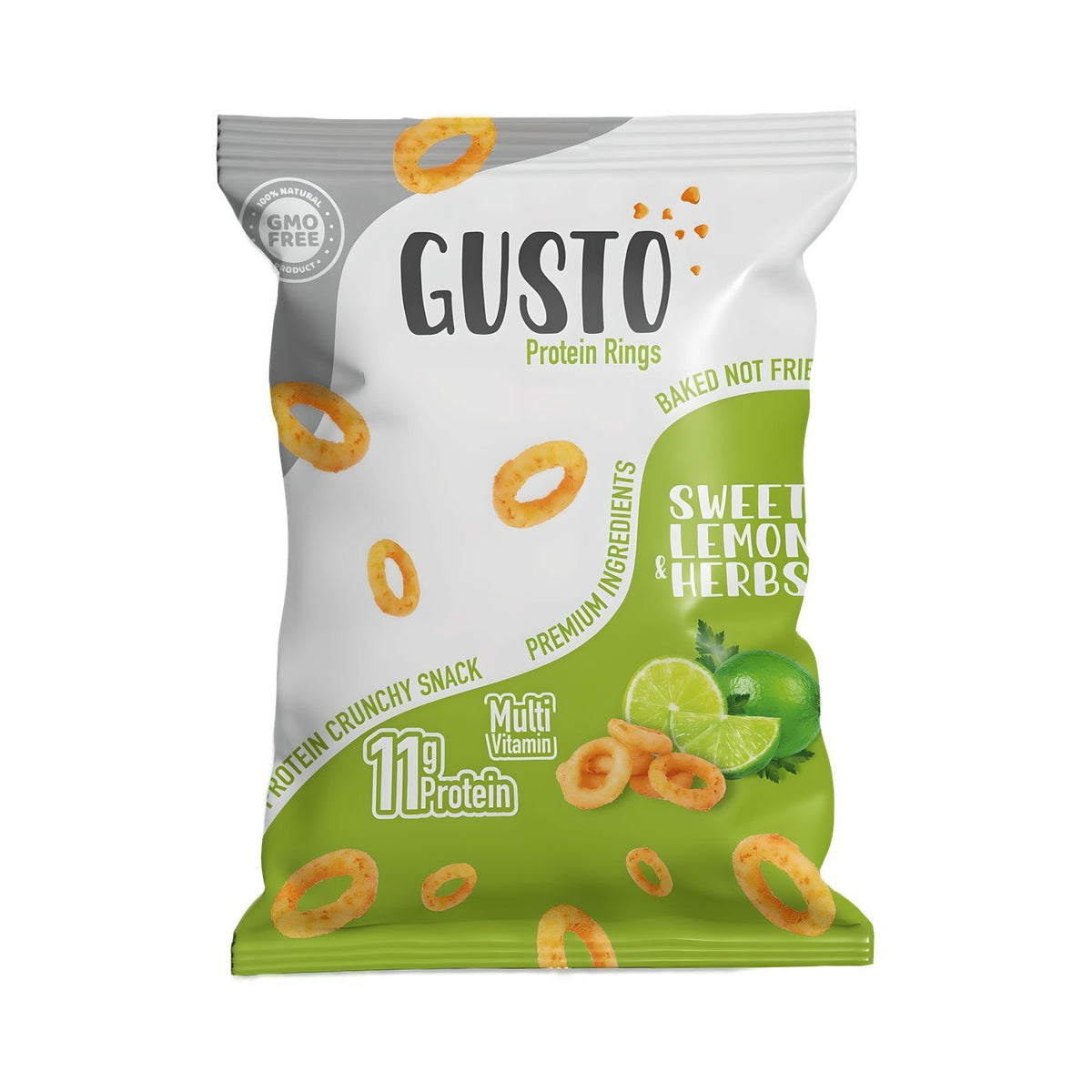 Gusto Sweet Lemon & Herbs Protein Rings With Multivitamins 60Gm